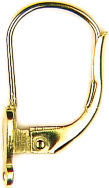 Brisuren mit Faconteil, Lilienform, Öse quer, Doublé