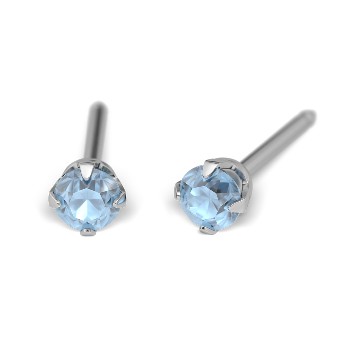 System 75 ear studs, white