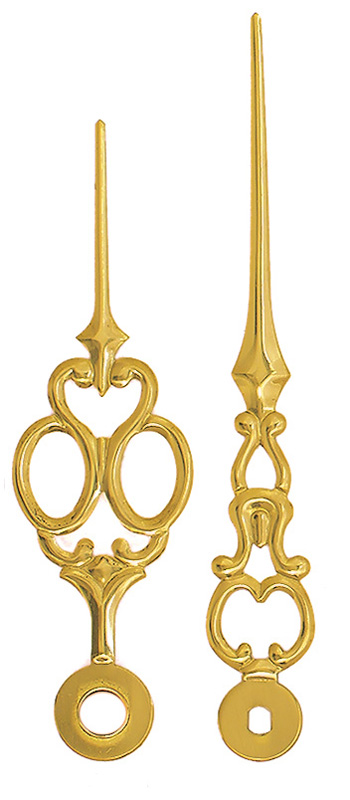 Lancette per movimenti al quarzo, gialle, 87/73 mm