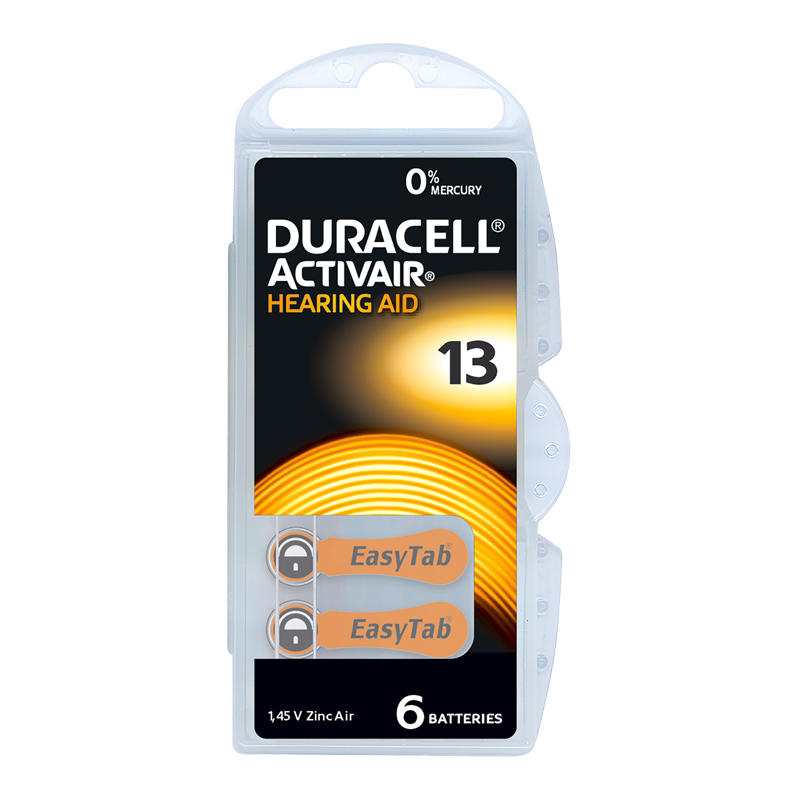 Duracell hearing aid batteries
