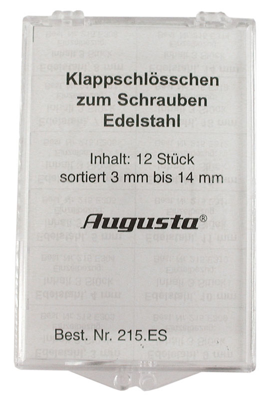 Sortiment Klappschlößchen Edelstahl