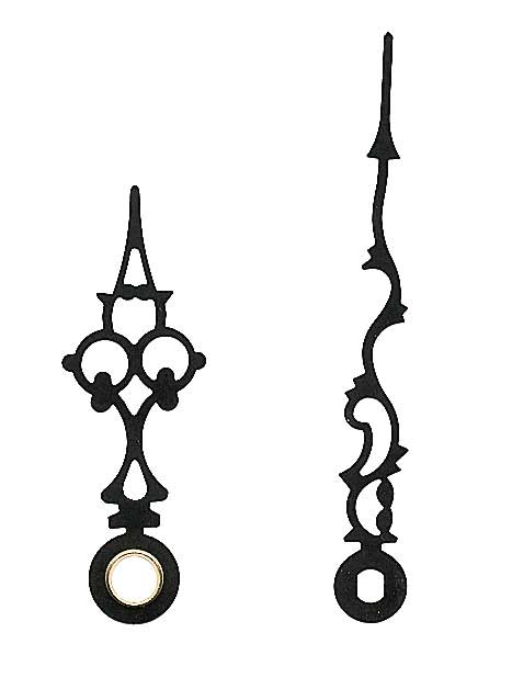 Großuhrzeiger schwarz 60/43 mm