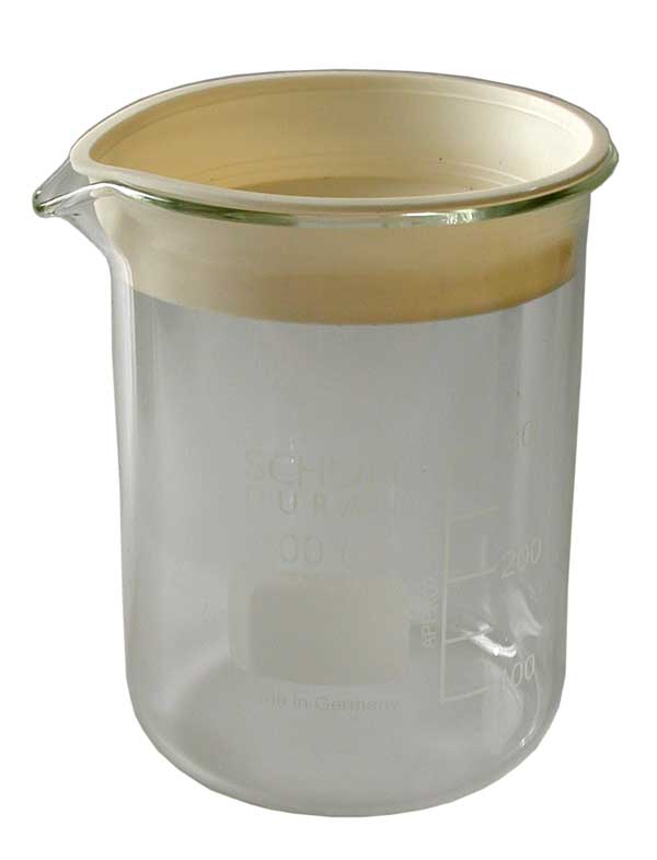 VASO DI VETRO CON COPERCHIO