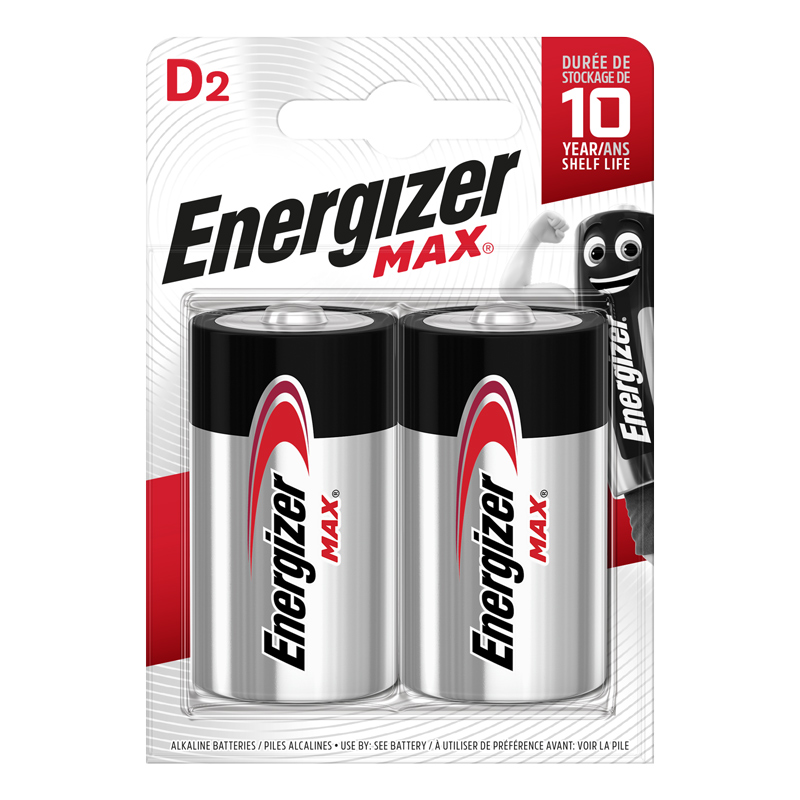 Batterie alcaline ENERGIZER MAX Mono LR20 - D Batterie alcaline ENERGIZER MAX Mono LR20 - D