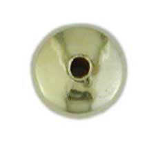 Saucer beads 5 mm silver