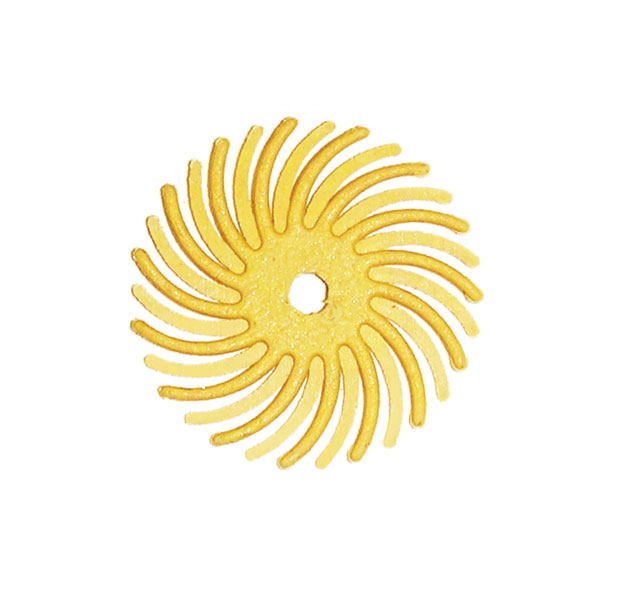 Dedeco Sunburst disc Ø 16 mm yellow