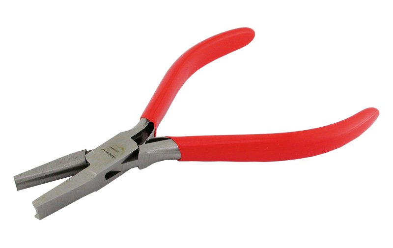 Pinza in acciaio, becchi mezzotondo e concavo 130 mm