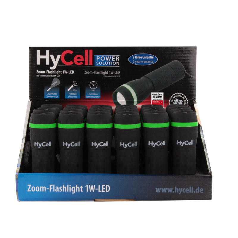 Hycell LED Zoom Taschenlampe