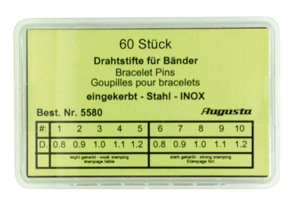 Assortimento di coppiglie per bracciali in acciaio Assortimento di coppiglie per bracciali in acciaio