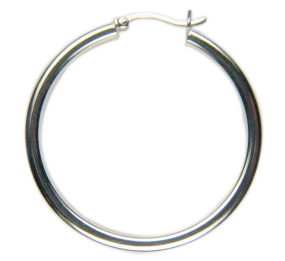 CREOLES 50 MM SILVER GOLD PLATED CREOLES 50 MM SILVER GOLD PLATED