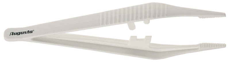 PINZETTA IN PLASTICA BIANCA 125MM