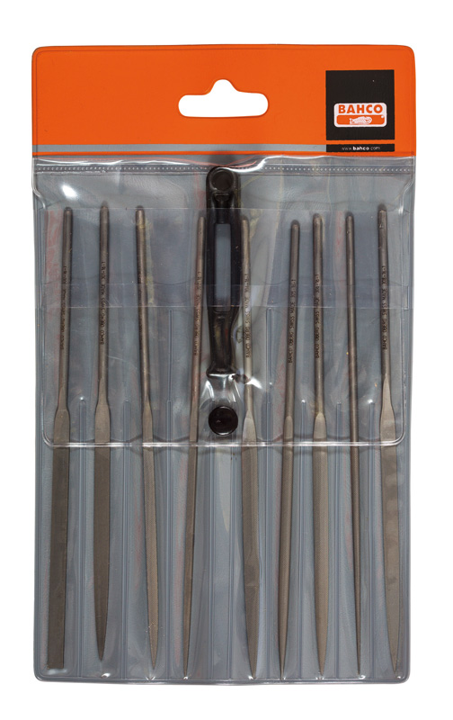 Bahco set of needle files 160 mm