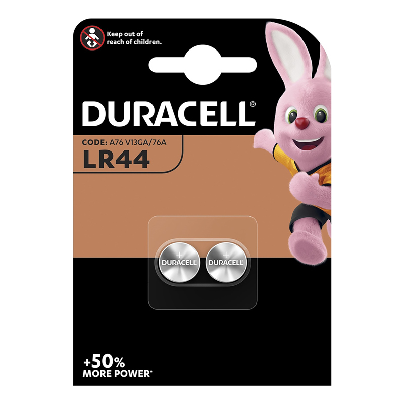 DURACELL batterie a bottone alcaline LR44