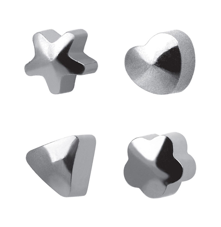 Medico ear studs, white