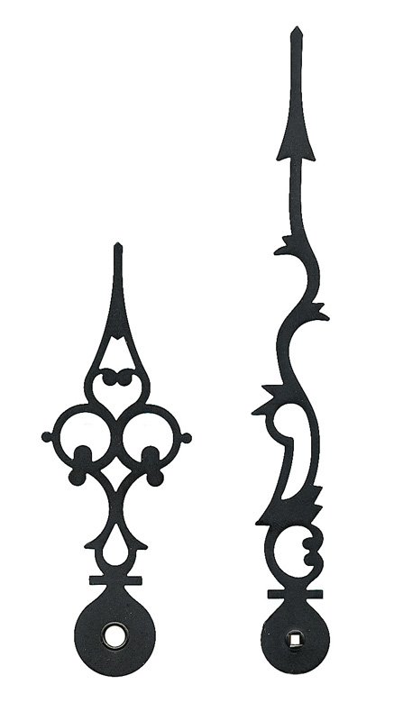 Lancette per movimenti meccanici, nere, 135/86 mm Lancette per movimenti meccanici, nere, 135/86 mm