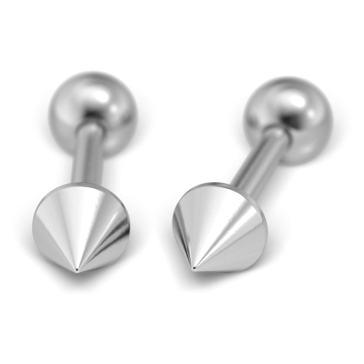 System 75 ear studs, white