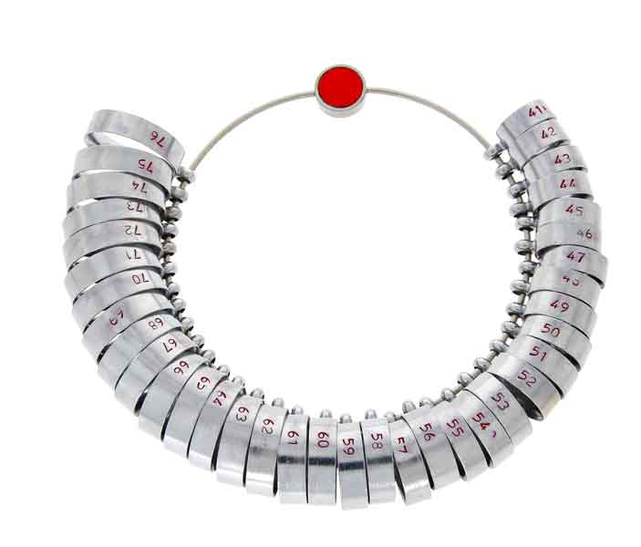 Ring size measuring tool 41 - 76 mm