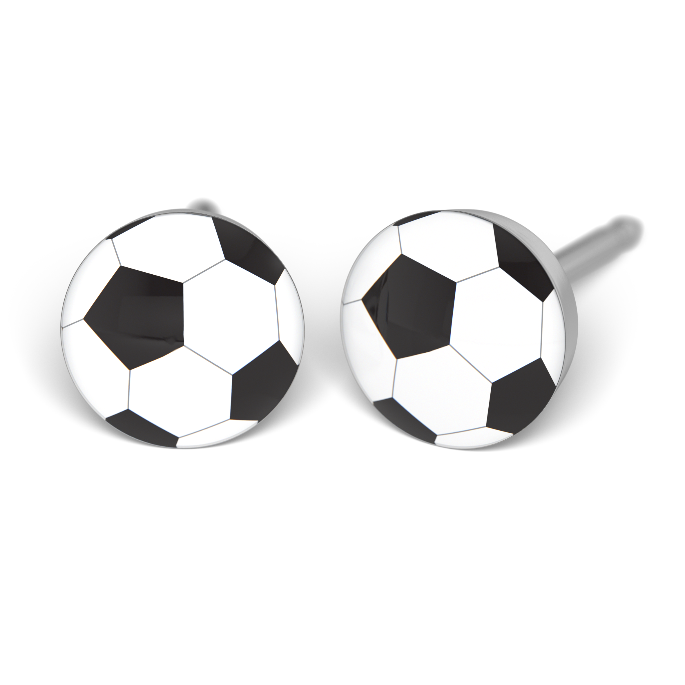 System 75 ear studs, white