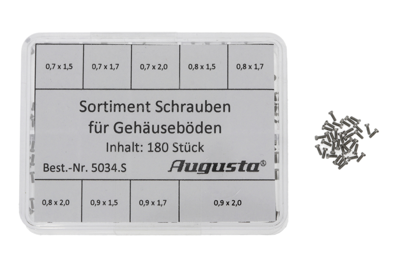 Case back screws assortment, 180 pieces