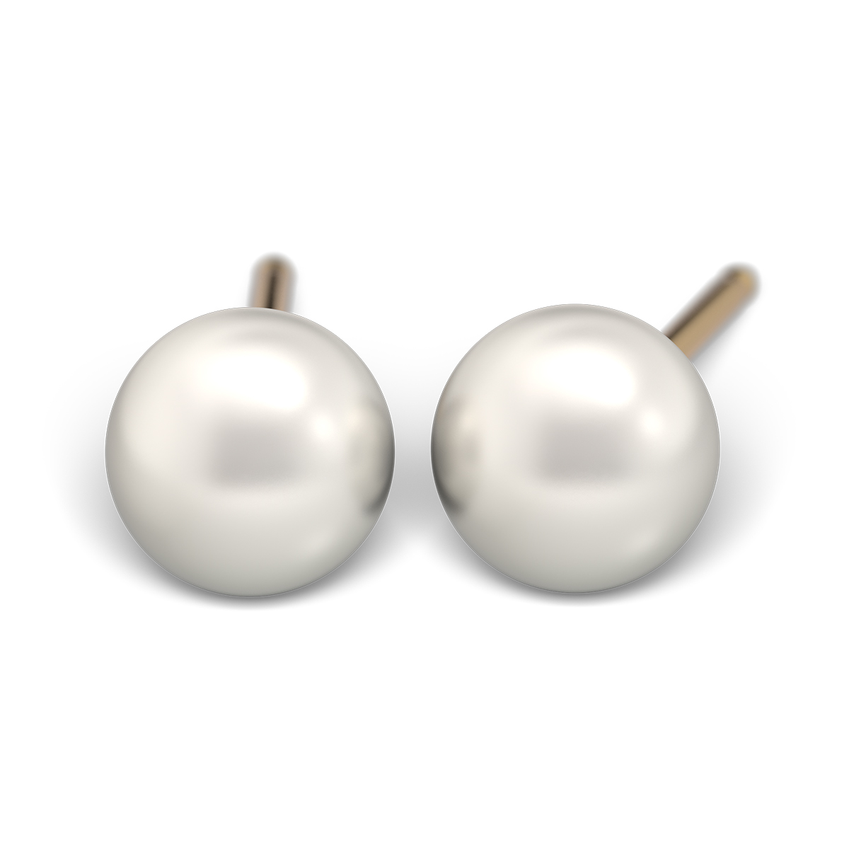System 75 ear studs, gold plated