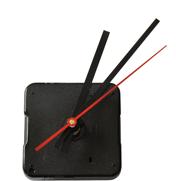 Set di lancette nere con secondo rosso