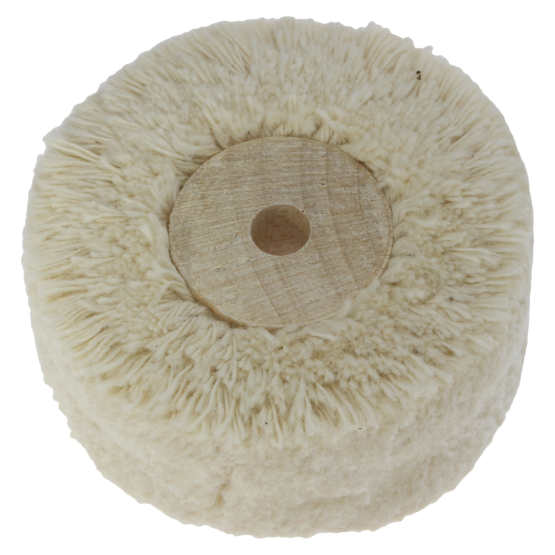 Cotton buff with wooden core 50 x 20 mm