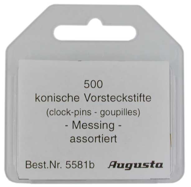 Tapered pins brass conical assorted