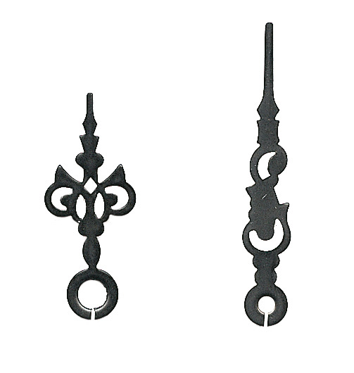 Großuhrzeiger schwarz 34/24 mm Großuhrzeiger schwarz 34/24 mm