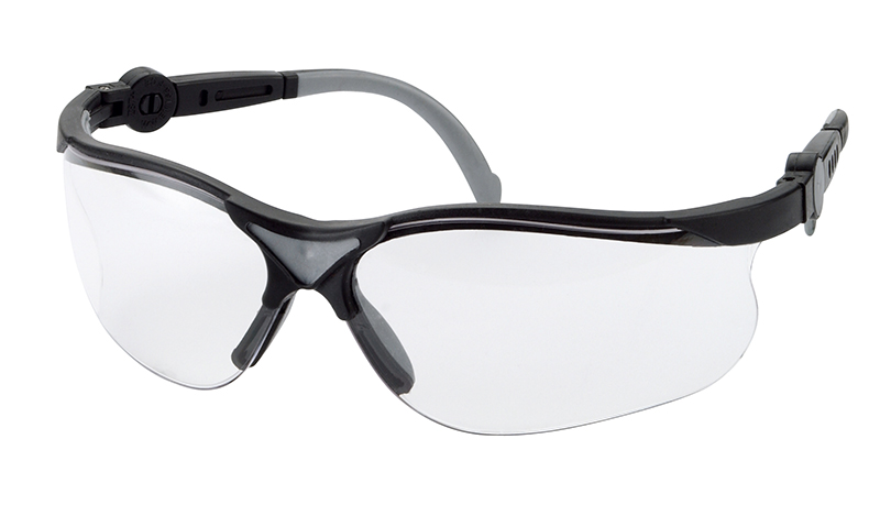 Safety glasses black/grey