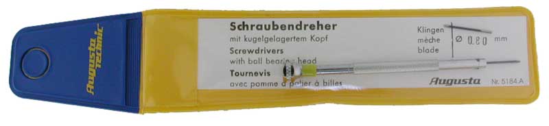 Screwdriver for slotted screws