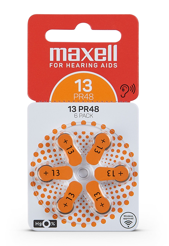 Maxell hearing aid batteries