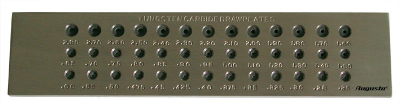 Drawplate 39 holes 0.26 - 2.80 mm
