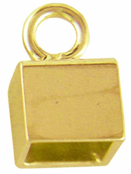 End caps square silver