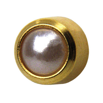 Medico ear studs, yellow