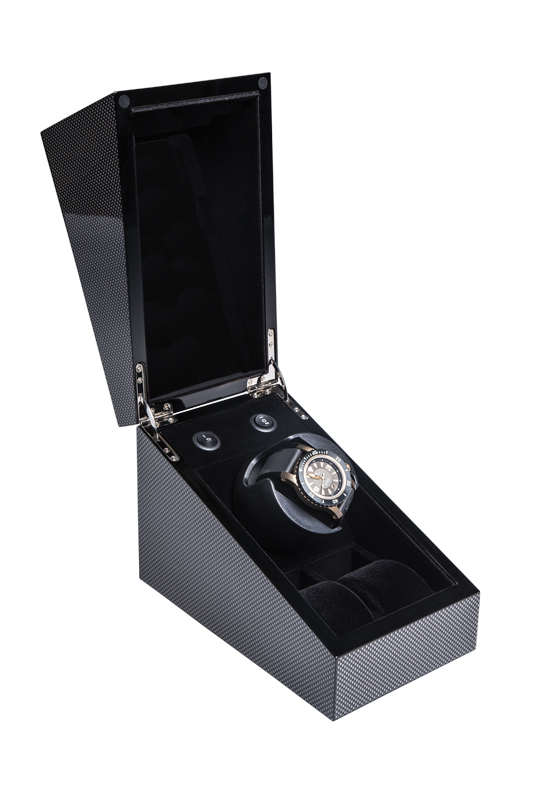 Augusta watch winder for 1 watch, carbon