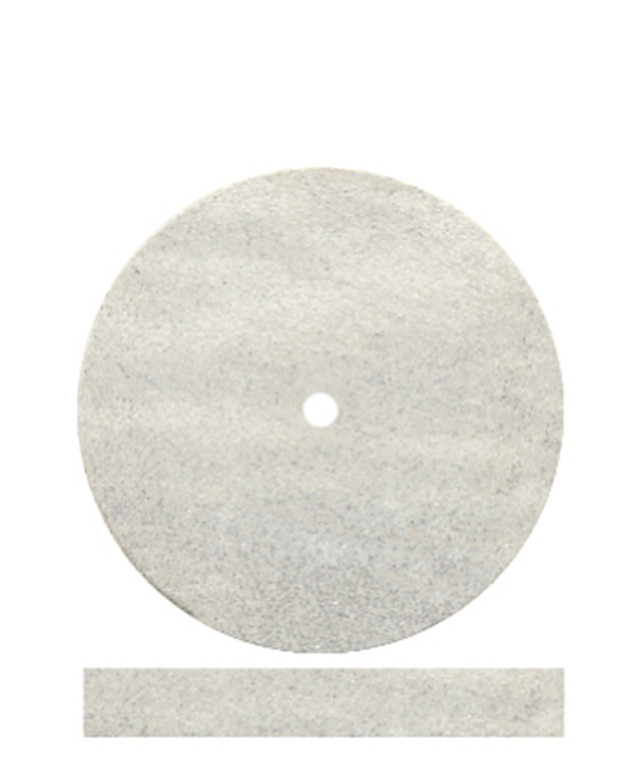 Dedeco rubber wheel white Ø 22 mm