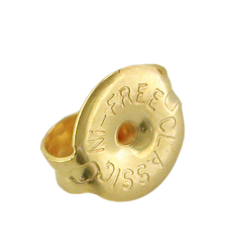 Ear nut surgical stainless steel gold plated