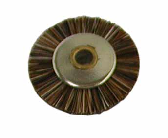 Spazzolino circolare, non montato, crine grigio