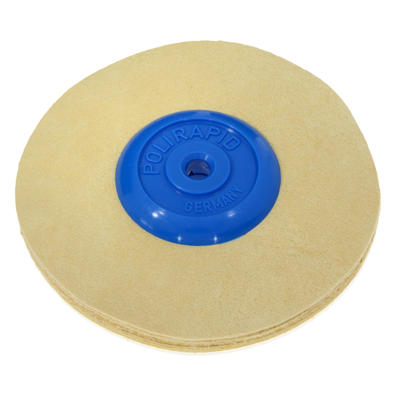 4567_21A Spazzola circolare a strisce di pelle scamosciata