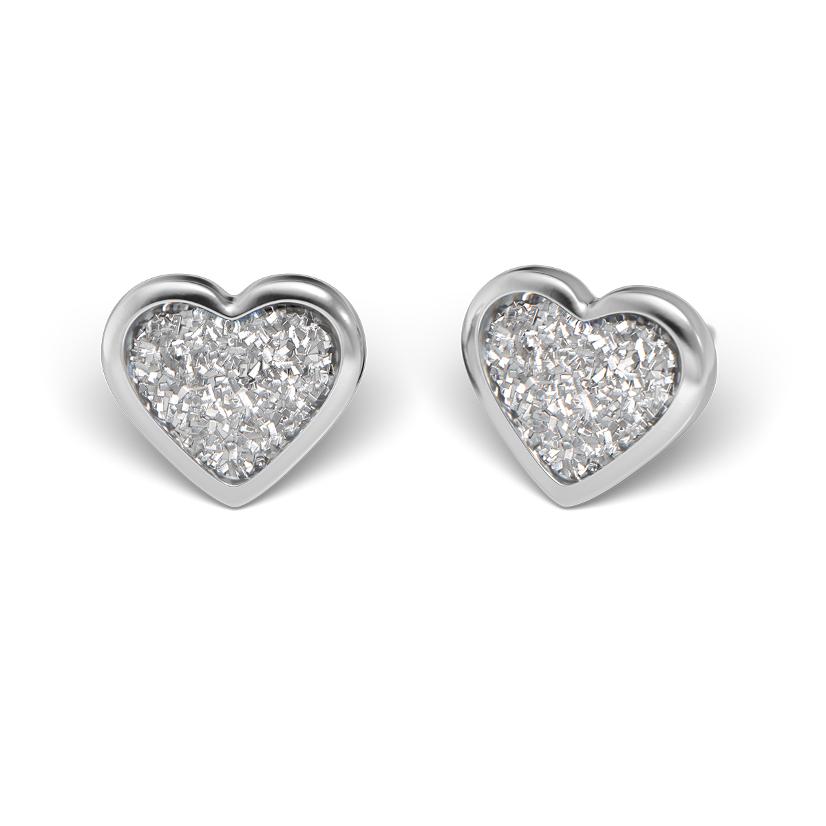 System 75 ear studs, white System 75 ear studs, white