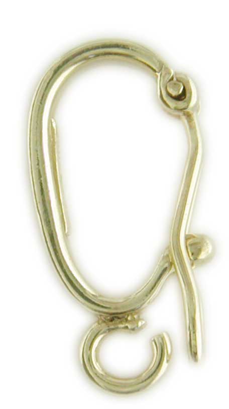 HOOK-IN LOOPS SILVER RHODINIZED