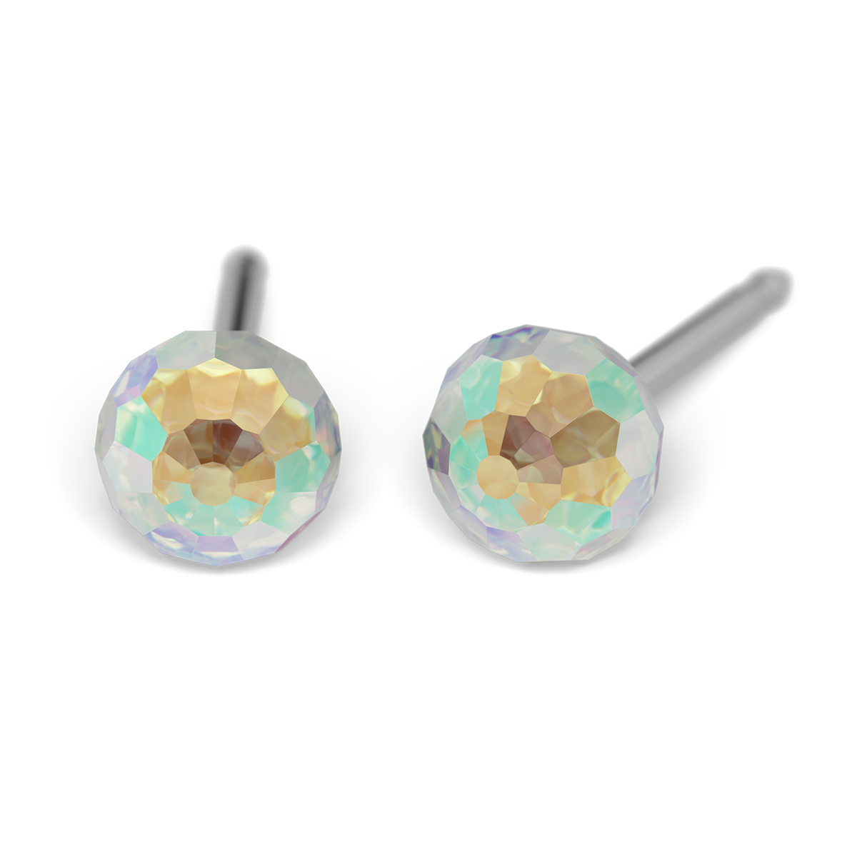 System 75 ear studs, white
