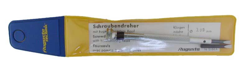 Screwdriver for slotted screws