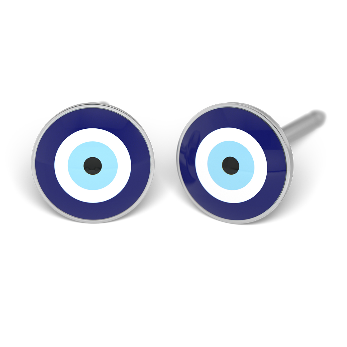 System 75 ear studs, white