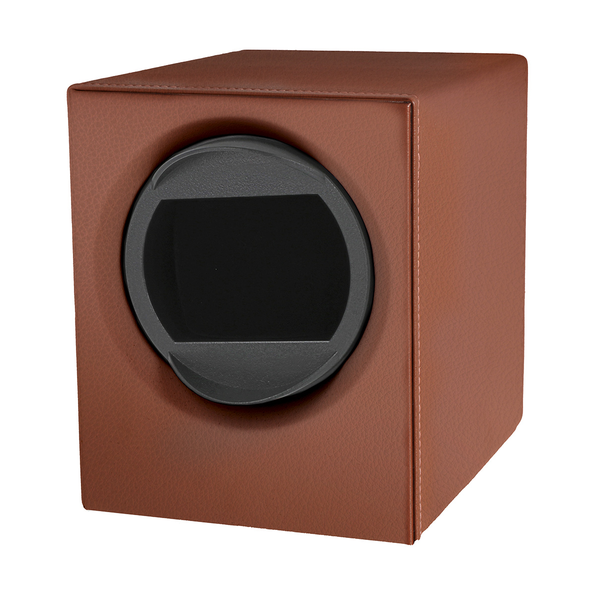 Augusta watch winder for 1 watch, leather brown