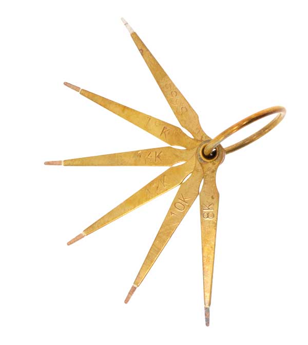 Gold testing needles