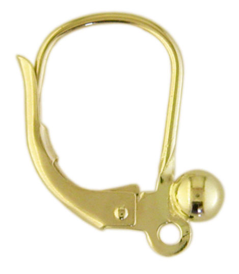 Brisuren mti Kugel 3 mm und Öse längs, Gold 333, lose Brisuren mti Kugel 3 mm und Öse längs, Gold 333, lose