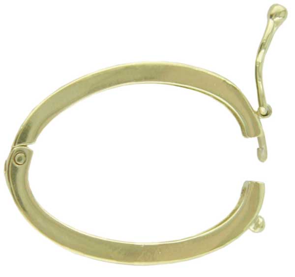 Chain clips large, oval plain, silver