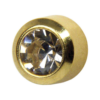 Medico ear studs, yellow