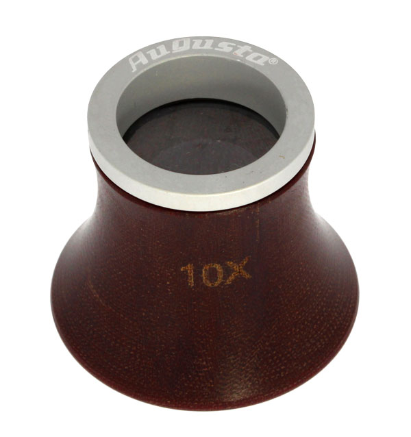 Watchmakers eye loupe in wood look Watchmakers eye loupe in wood look
